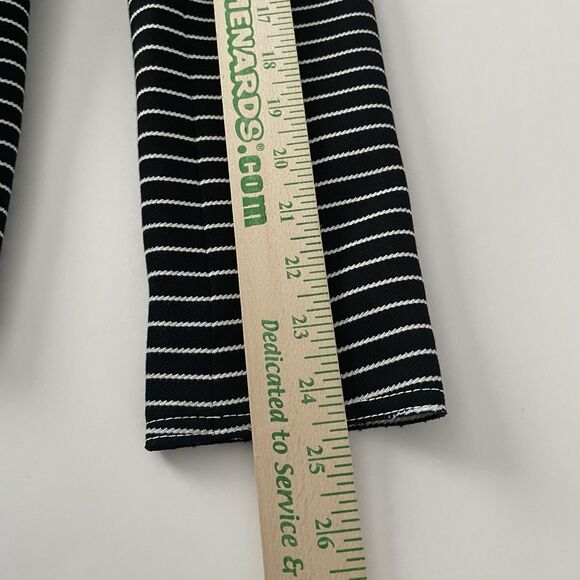 LAFAYETTE 148 Striped Blazer Sz 4 Devin Asymmetric Button Front Black Jacket - Picture 14 of 15